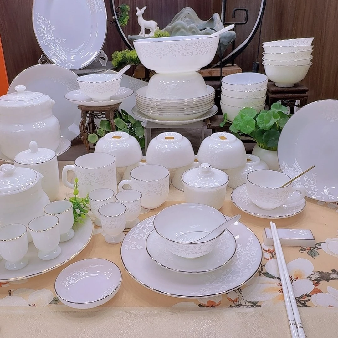 瓷暗香浮动餐具套装