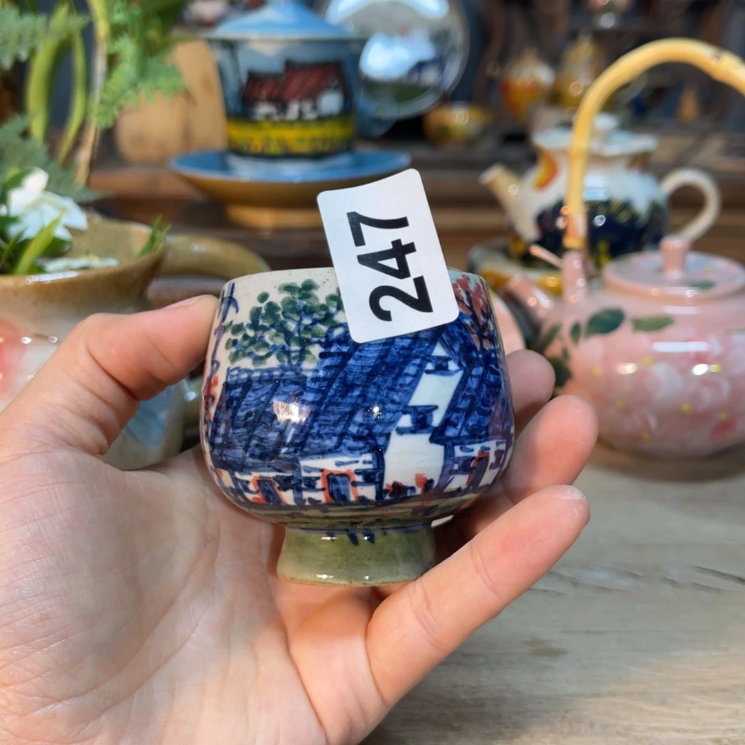 杯素浅陶瓷手工手绘