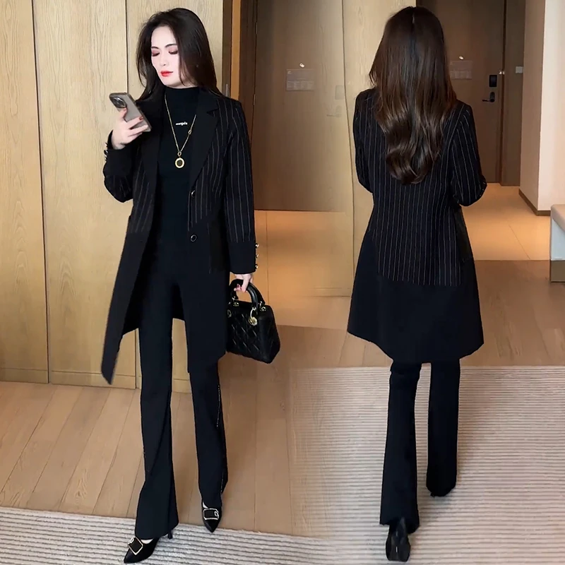 拉夏贝尔气质显瘦风衣外套女2025秋季新款时尚休闲百搭中长款大衣