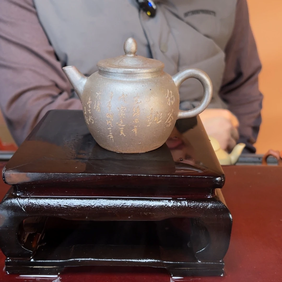 茶壶紫砂高端100cc紫泥清式小品