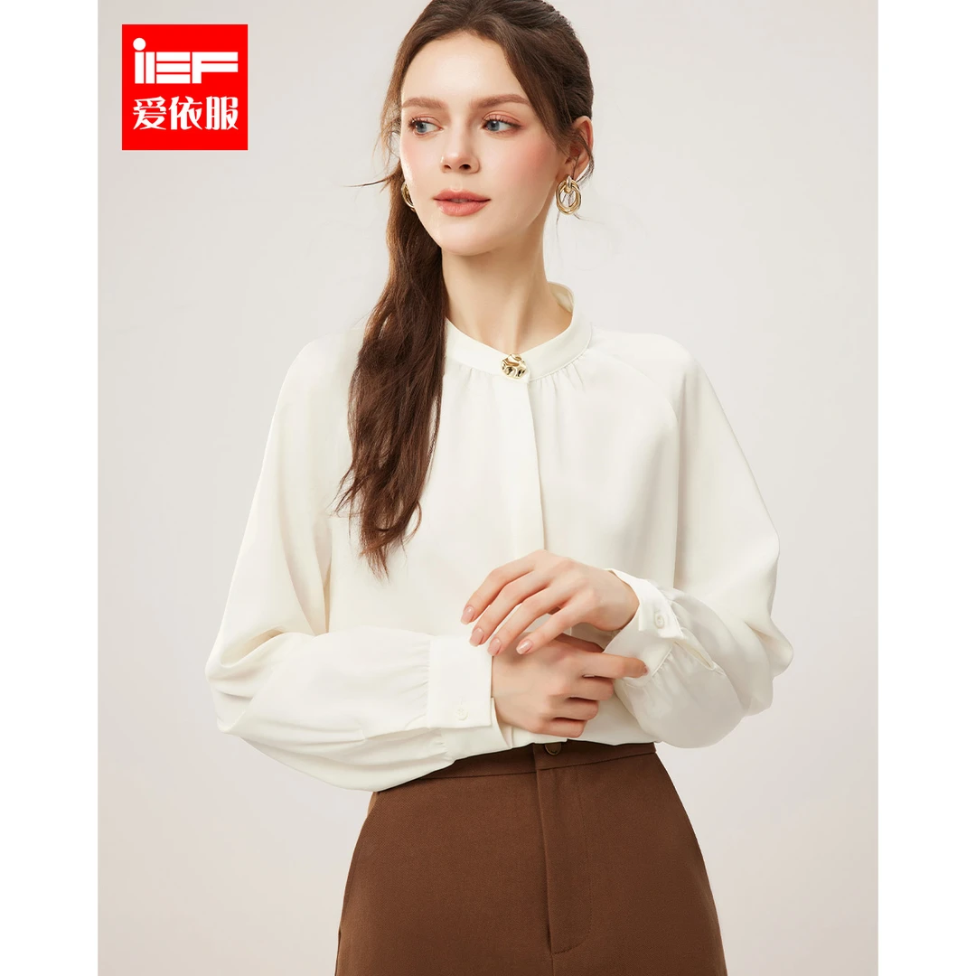 IEF/爱依服2025春季新款法式成熟优雅气质高级感上衣欧若风