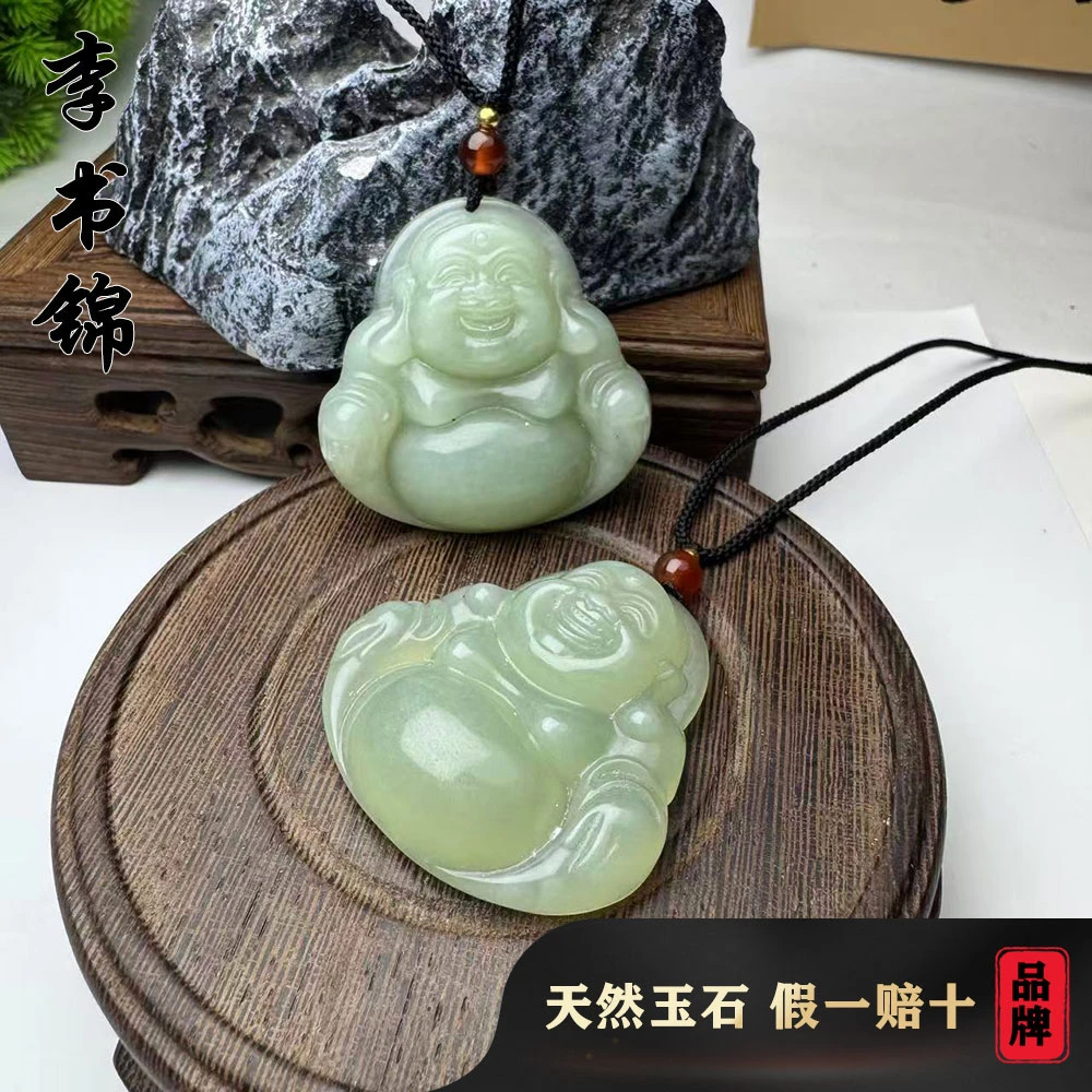 李书锦天然岫玉大佛公吊坠 晴水色（高货）【拍一发一】多样性发货