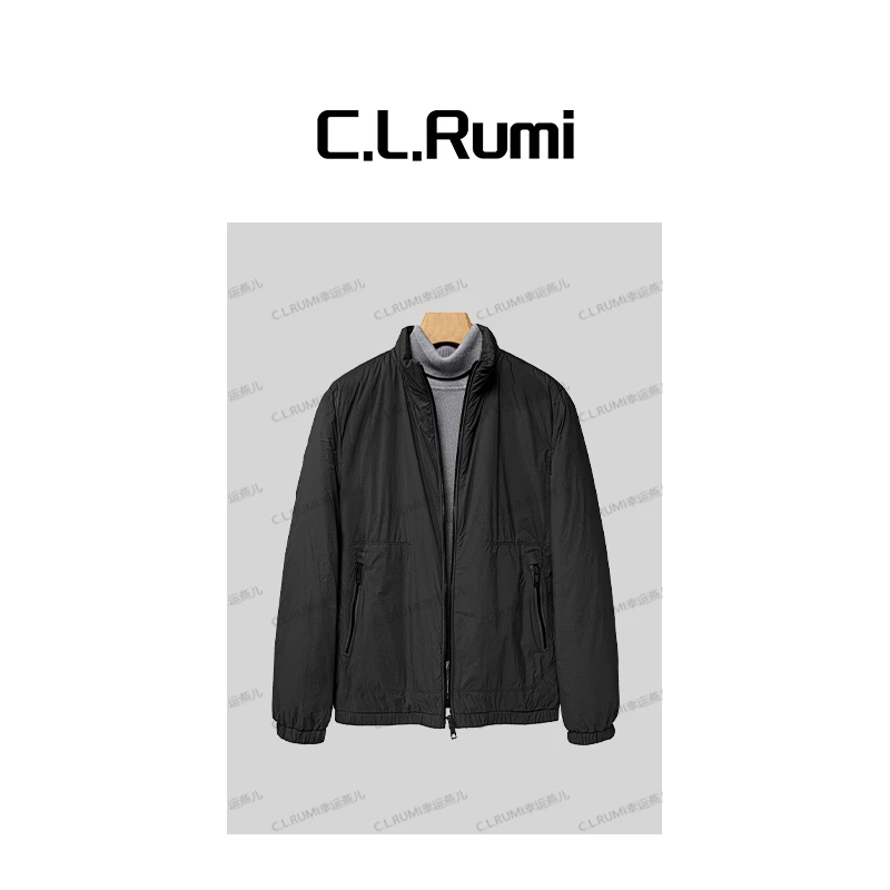 【Rumi精品】“男家属福利”25秋季男士时尚休闲薄棉立领夹克7136wt