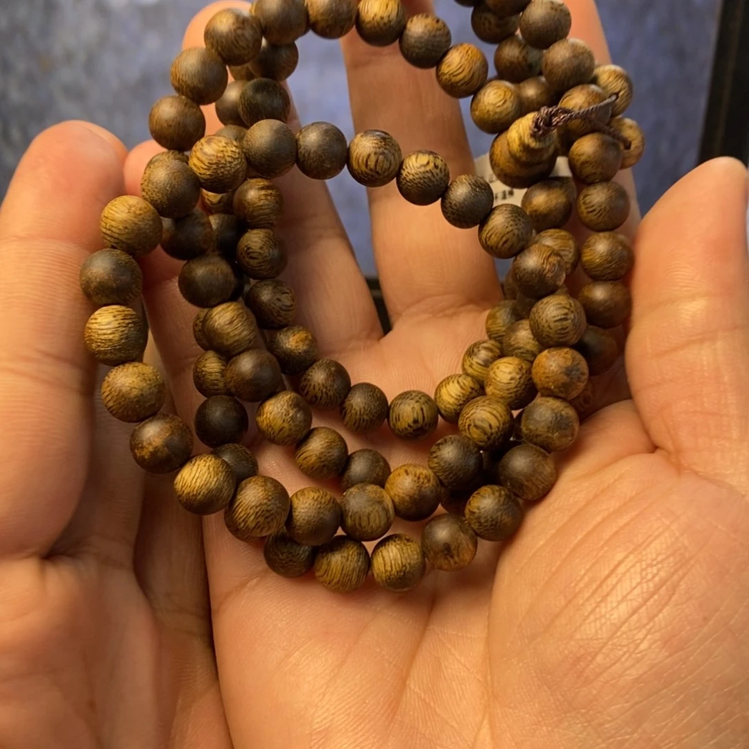 沉香手串圆珠08多圈22克多样性发一