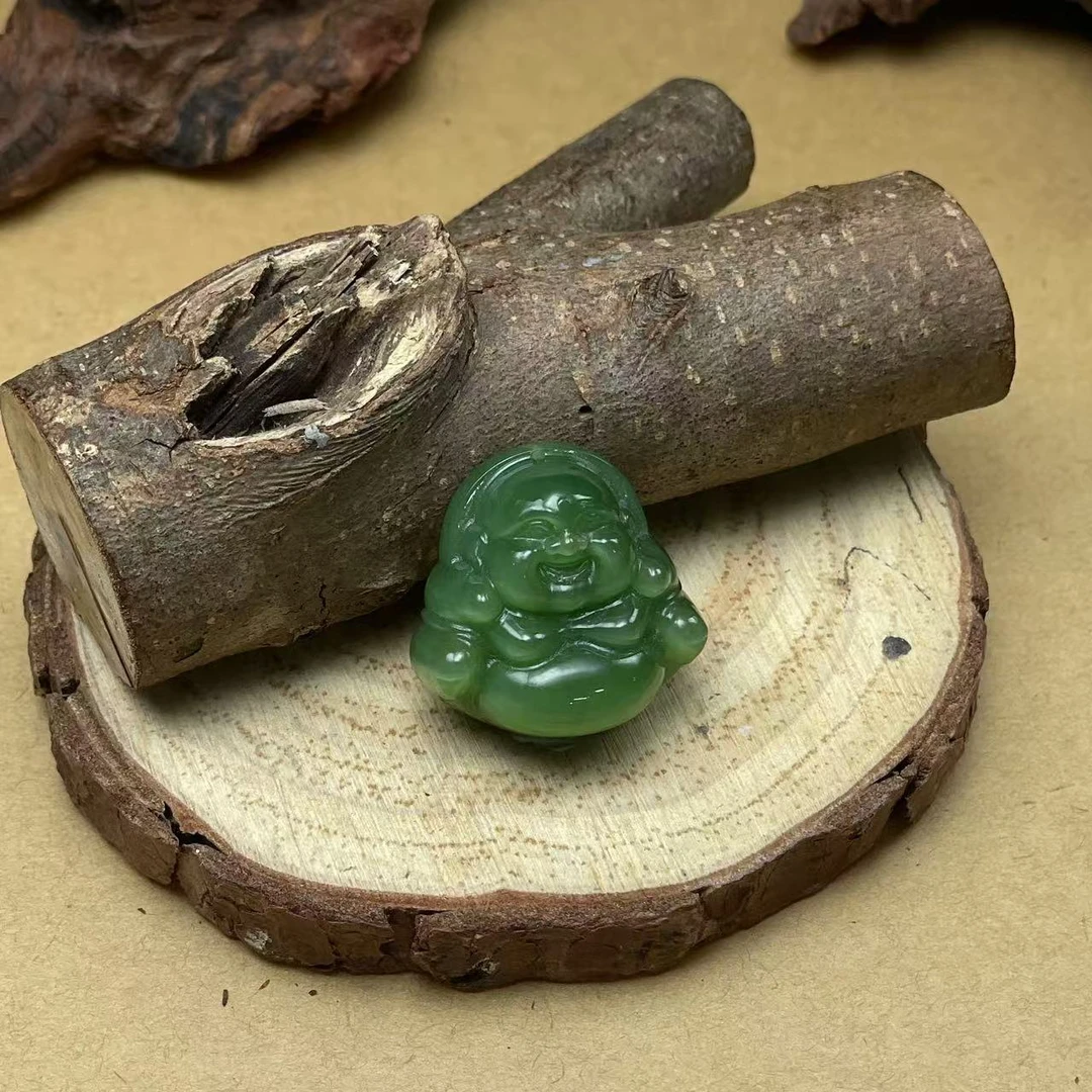 【峰哥撩玉】和田玉猫眼佛公吊坠(多样性发一)