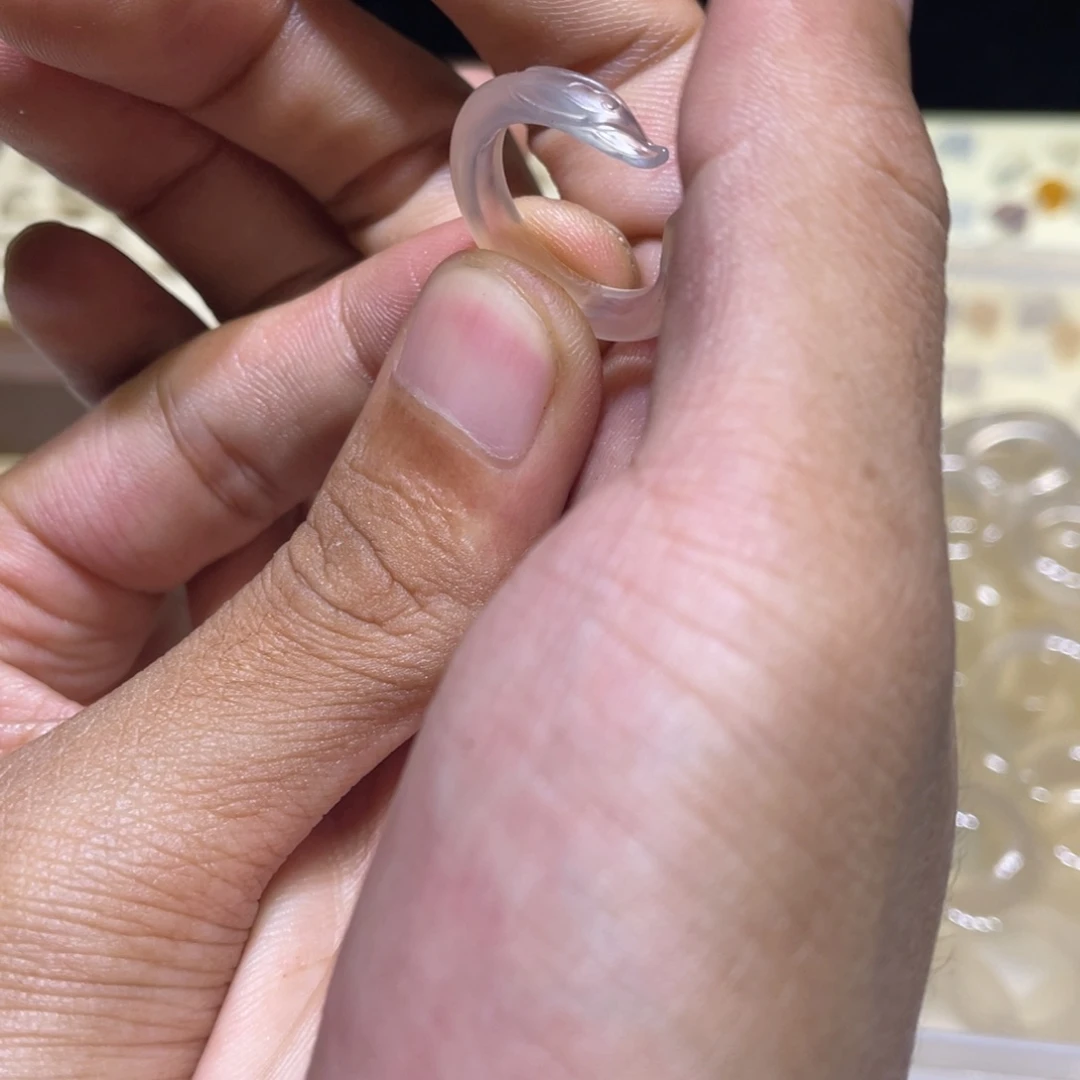 熹***～玛瑙/玉髓未镶嵌戒指79号港14