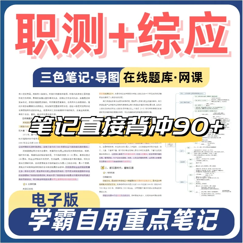 2025事业编职业能力倾向测验综合应用能力abcd类职测笔记电子版