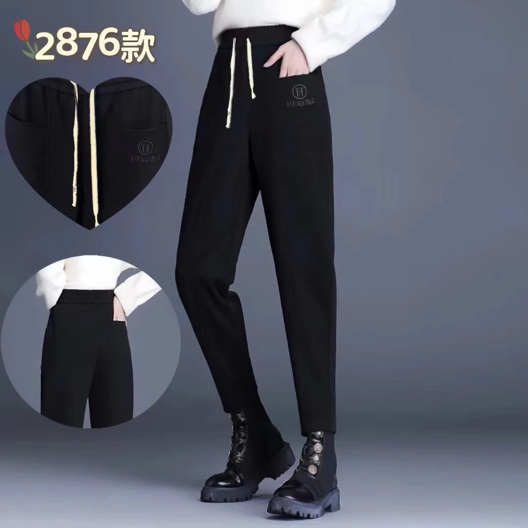 新款加厚显瘦保暖洋气休闲卫裤2876
