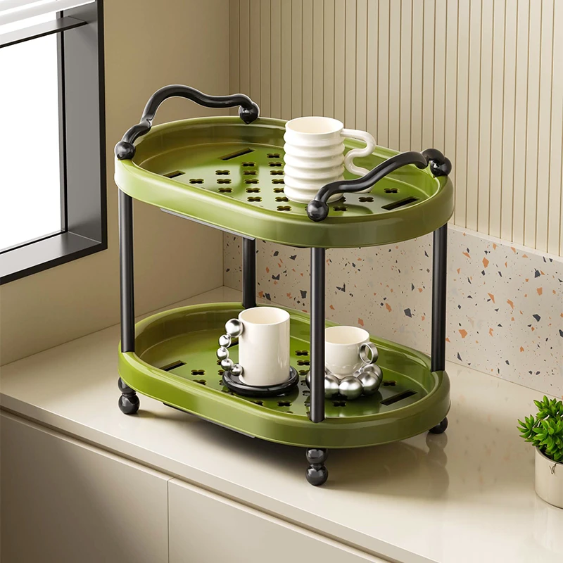 杯子收纳置物架桌面可沥水马克杯架托盘家用放水杯神器奶瓶茶杯架