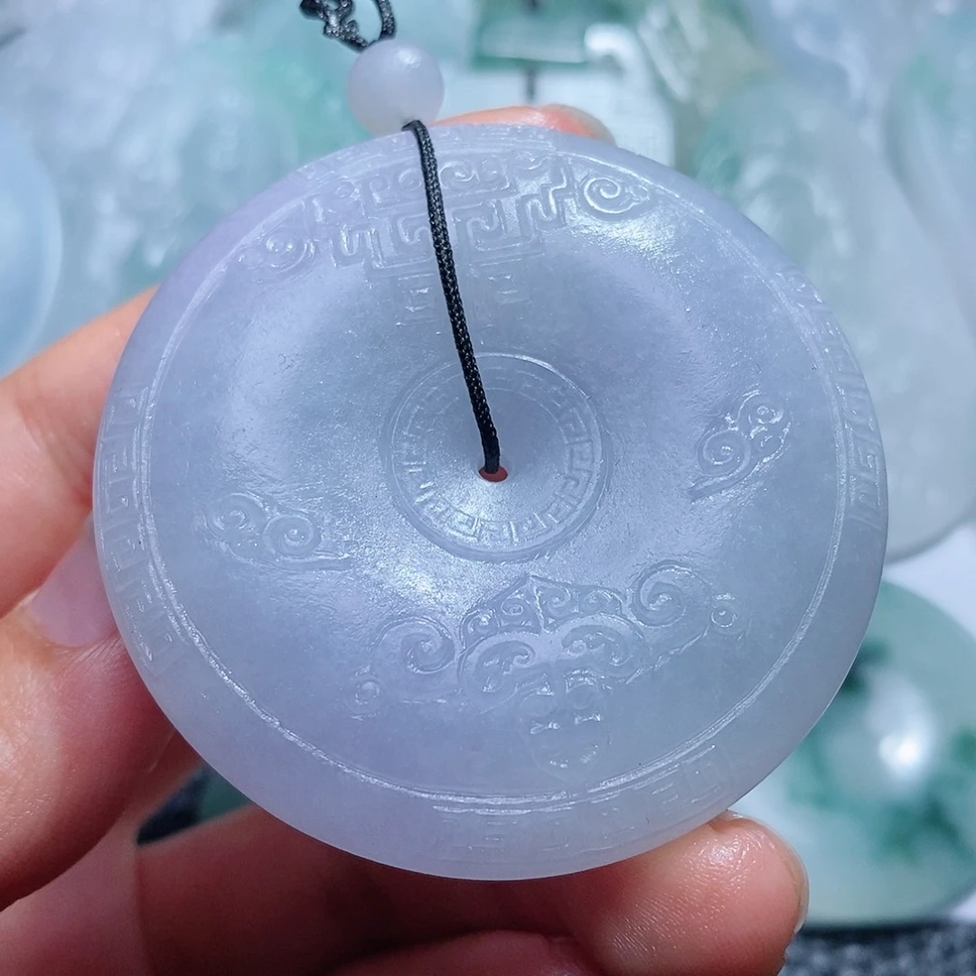 定制翡翠未镶嵌毛货付款后确认抛光