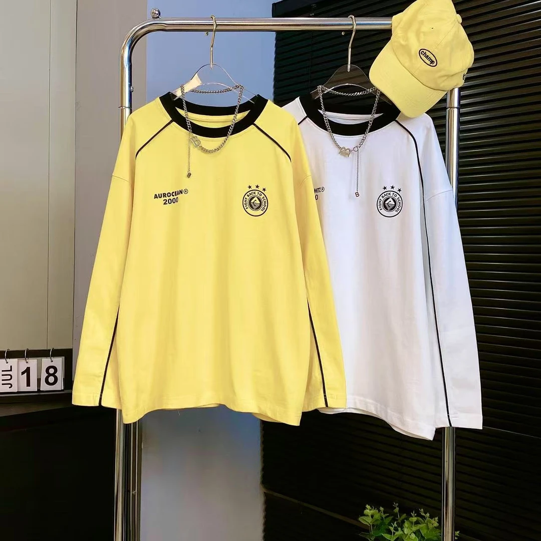 【嘟妈童装】2025中大儿童长袖圆领T恤男童春季宽松体恤2568