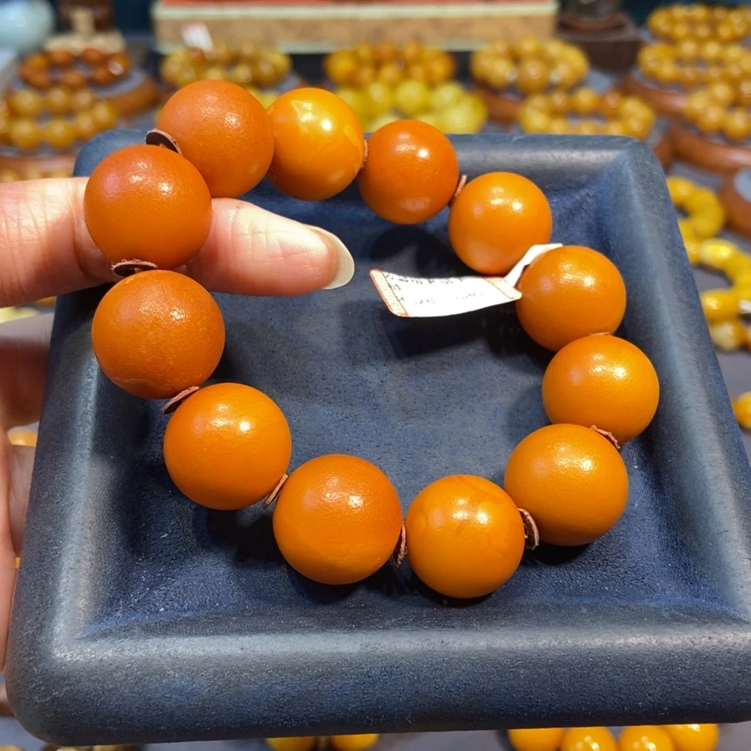 手链琥珀未镶嵌蜜蜡