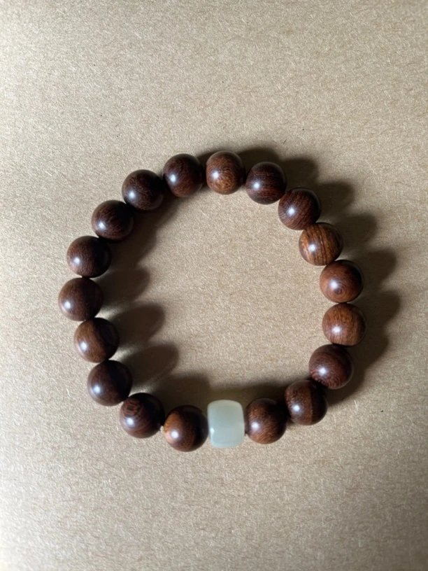 非金属木质手链 雷击枣木把件手串（以直播间截图为准）