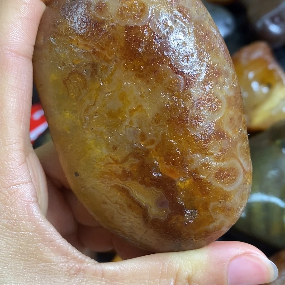 玛瑙/玉髓未镶嵌手把件