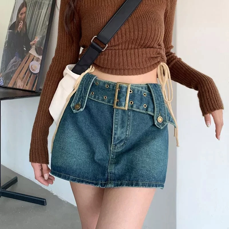 小英 牛仔短裙短裤[直播专用]