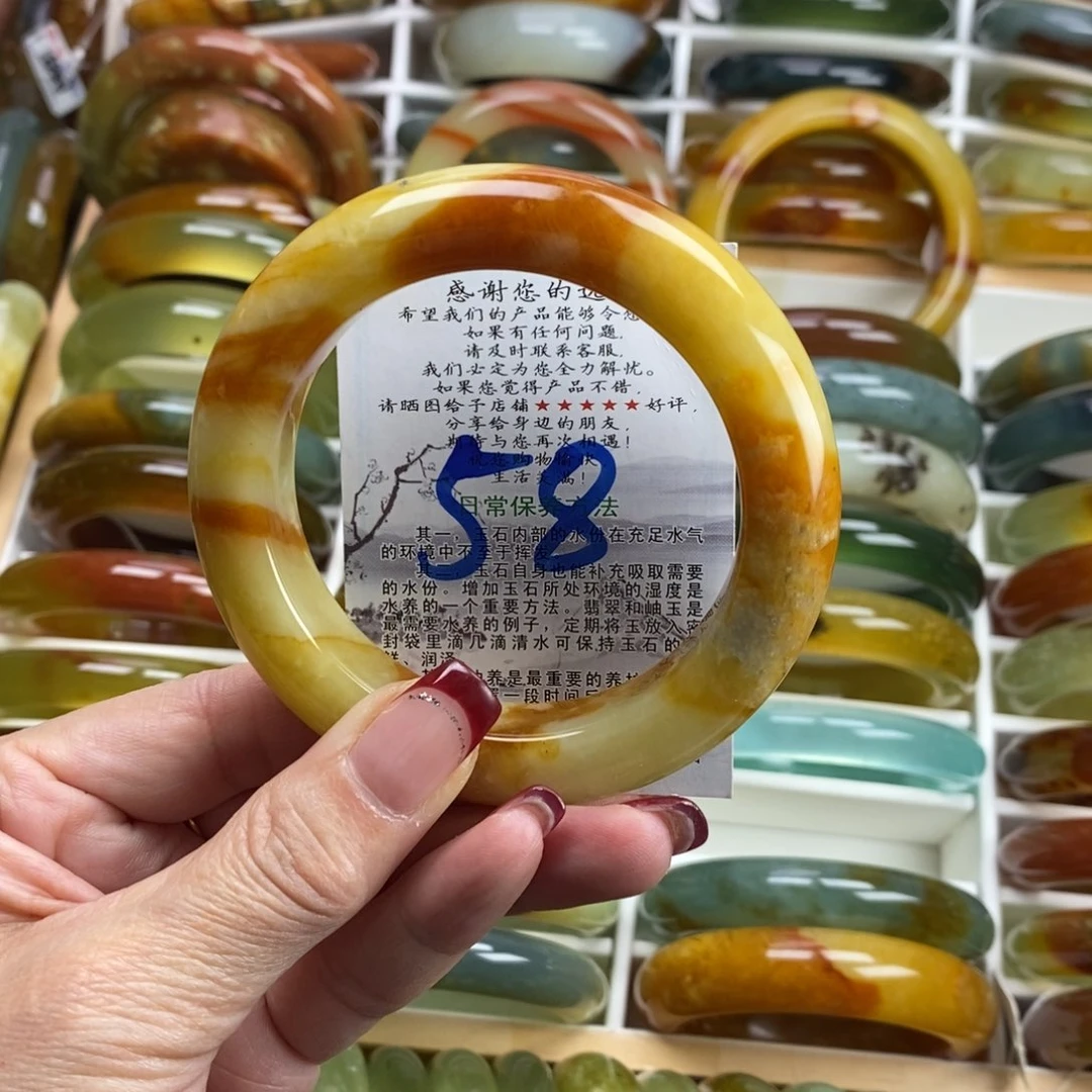 未镶嵌蛇纹石玉手镯