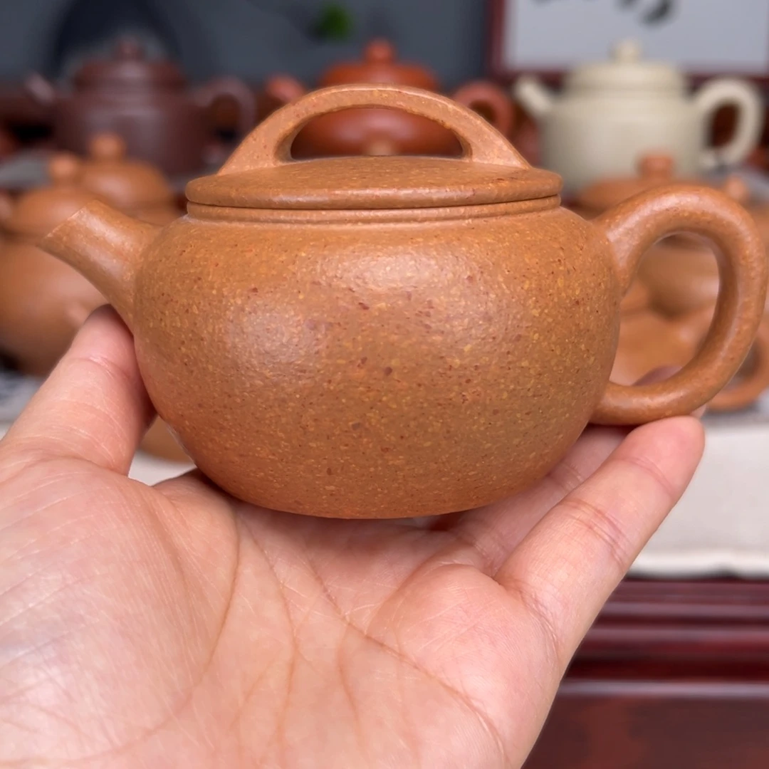 紫砂茶壶梨皮黄的160