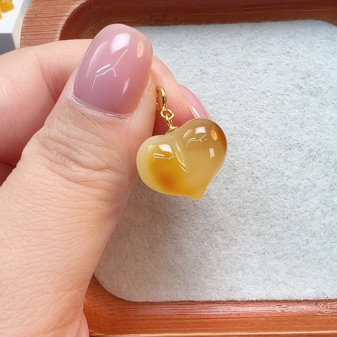 琥珀银S925镀金镶嵌珠宝奇石