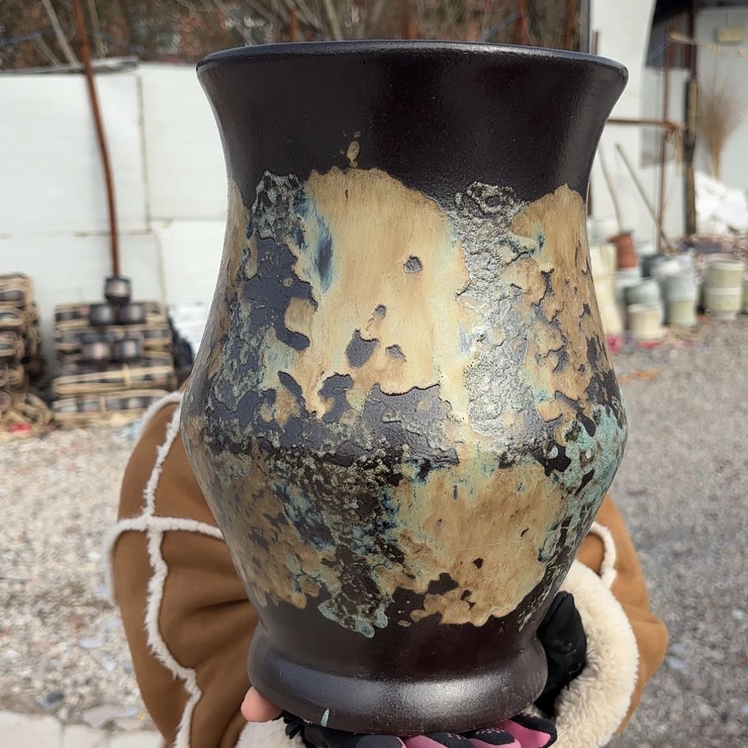 口径20高度30一个油画宋