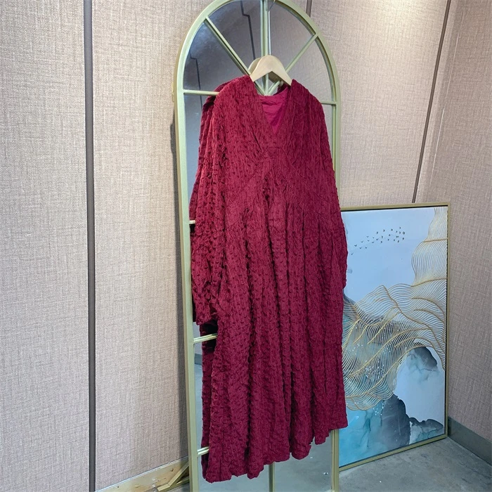 WW607红色孕妇裙子110-140