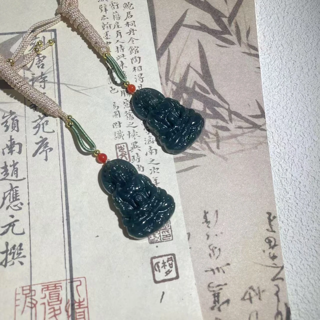 天然和田玉 精雕观音吊坠 多样性发货拍一发一 H446