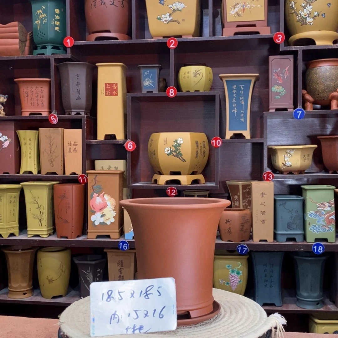 紫砂艺术紫砂花盆