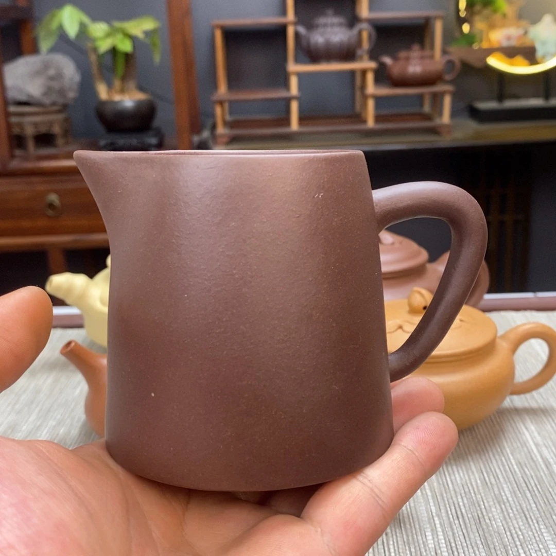 紫泥茶壶公道杯老紫泥