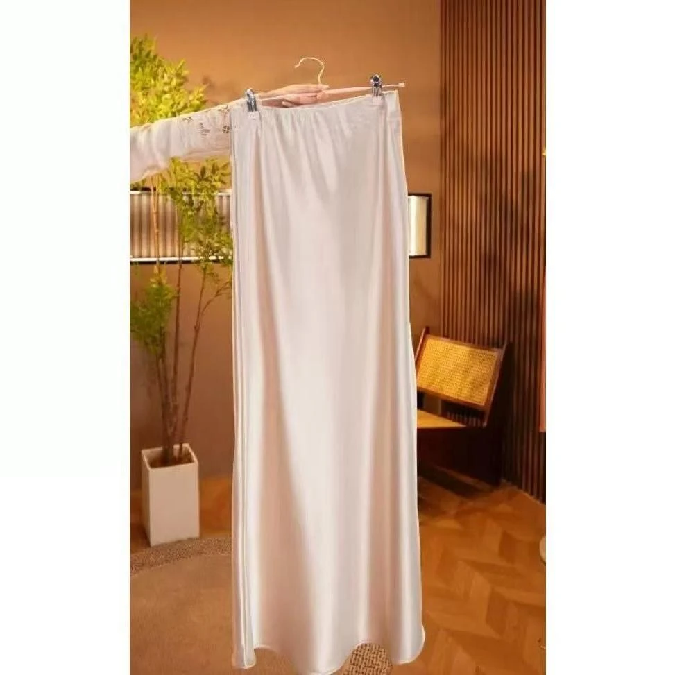 珠光裙/新中式春夏垂感时尚百搭半身裙2025A7899-芙姿FZ-璇子