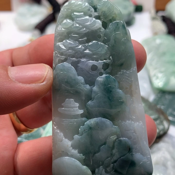 颈饰未镶嵌翡翠保真天然a货翡翠