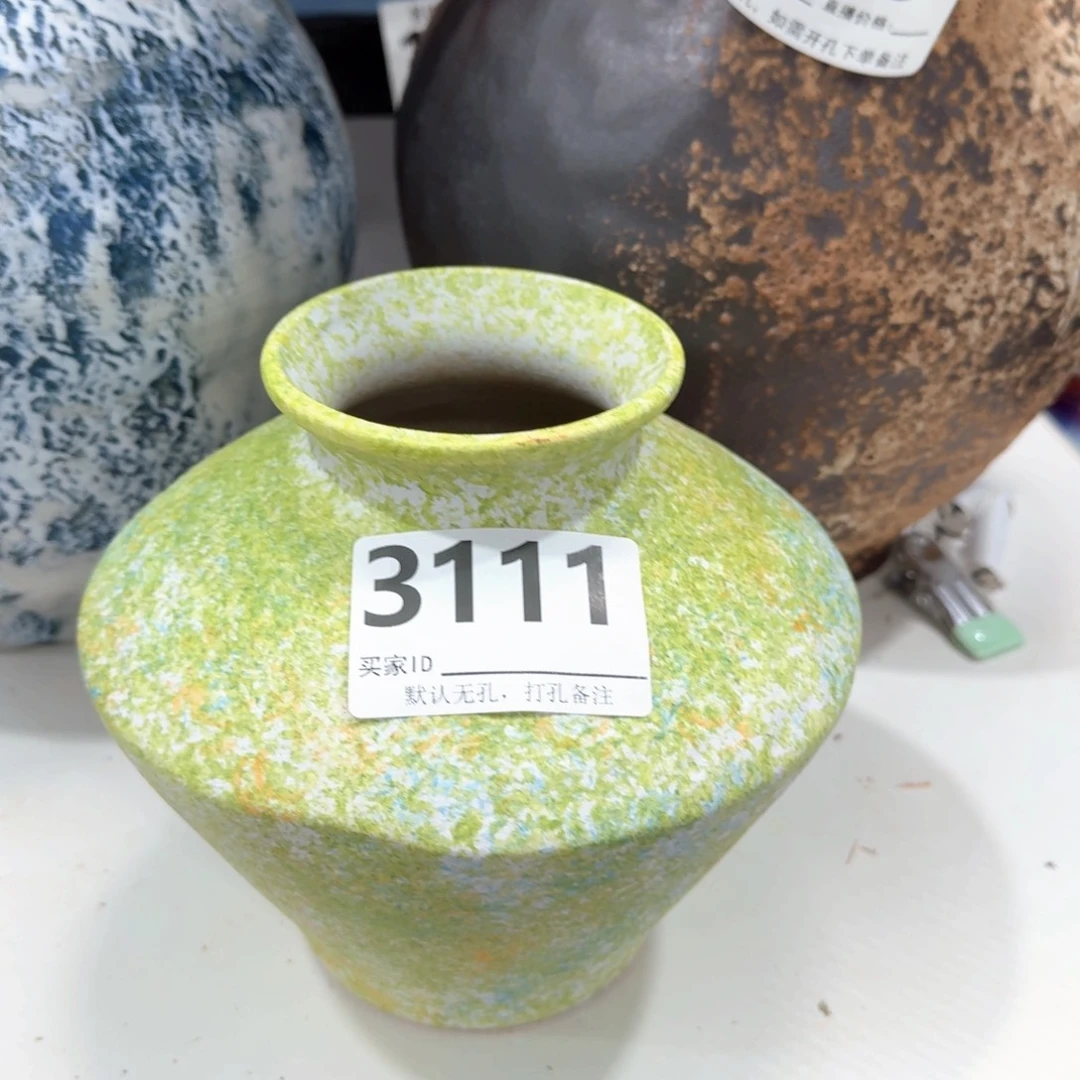 摆件景德镇高温花瓶编码3111高17口6默认无孔