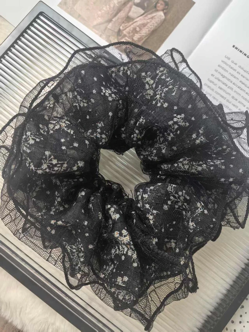 LULUKA夏季新款轻薄发圈超大四层气质发圈发绳发量少首选发圈