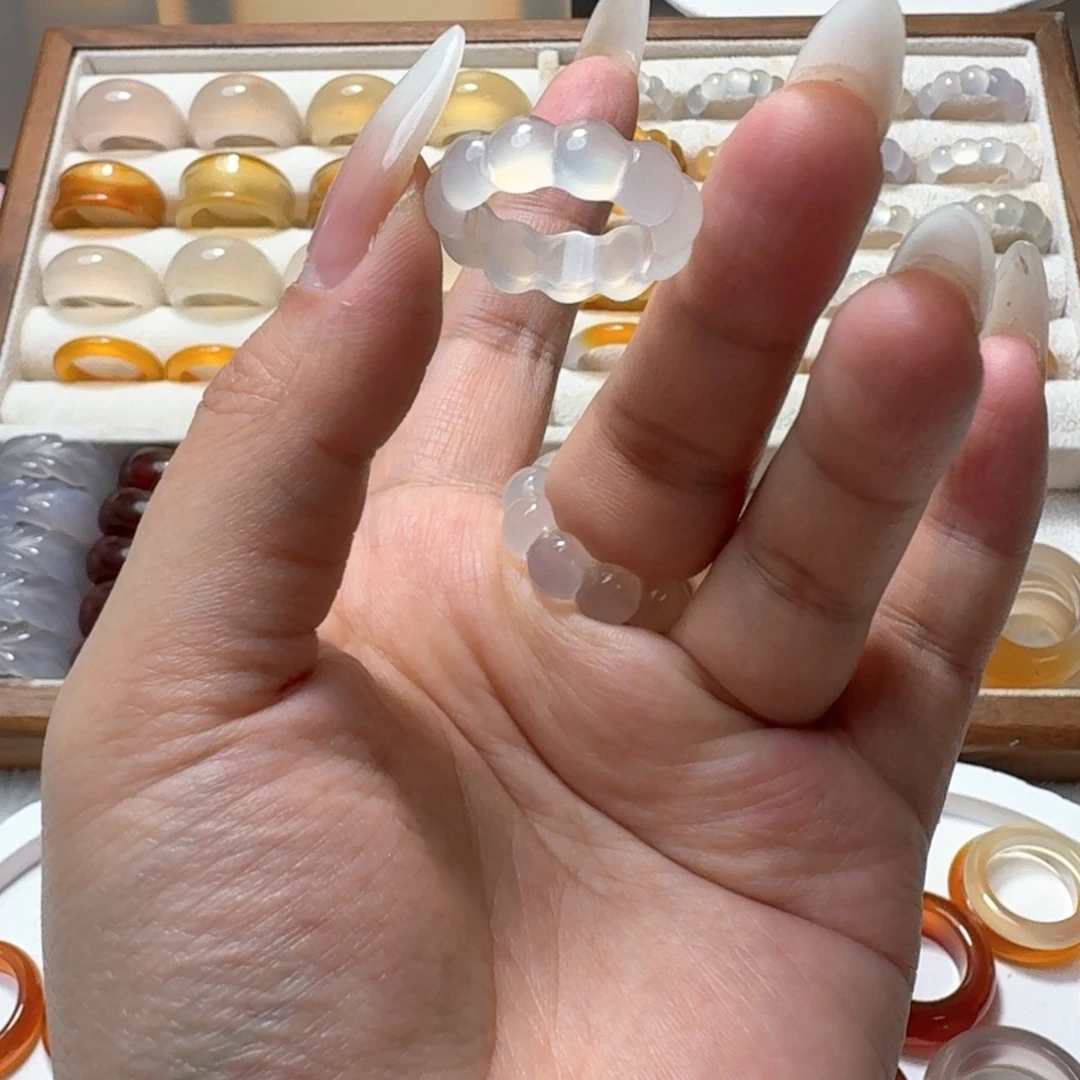 合金戒指玛瑙/玉髓284港14