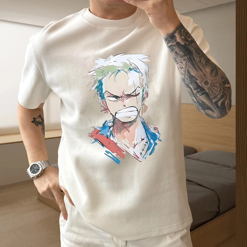 雷顿卡斯2025痞帅重磅短袖T恤青年男女百搭款夏季潮牌宽松圆领