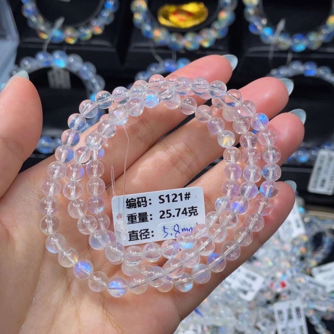 月光石手串未镶嵌S121#5.8mm