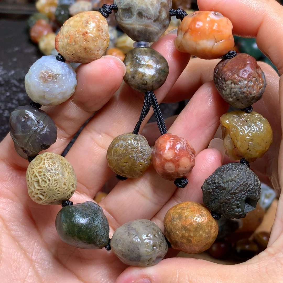 未镶嵌玛瑙/玉髓珠宝半成品