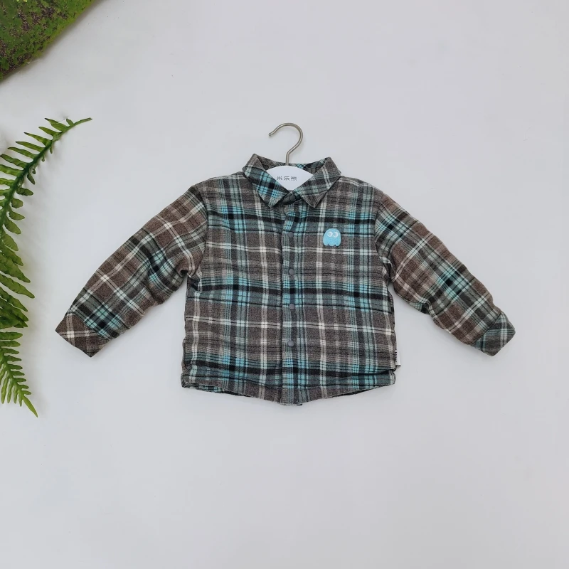 米乐熊【加棉】格子衬衣7340