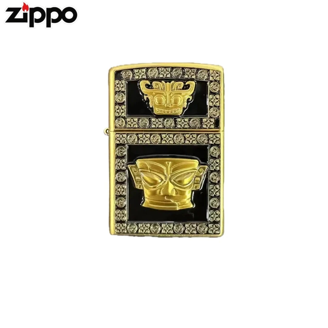 zippo打火机三星堆系列防风煤油打火机送男友生日礼物