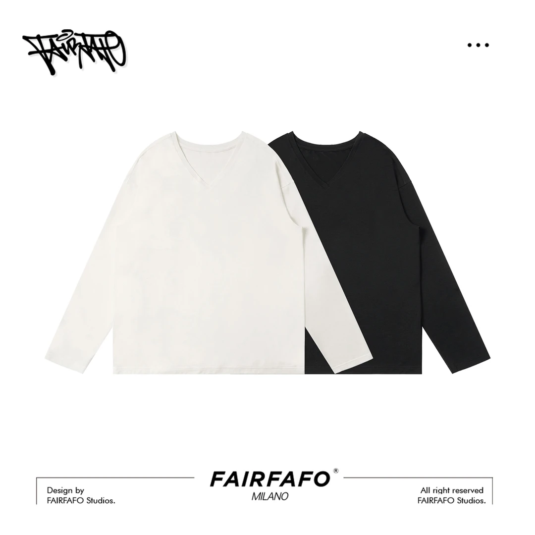 【V领打底长袖】莱赛尔+绵羊毛 CXCL57340早秋新款宽松慵懒风长袖