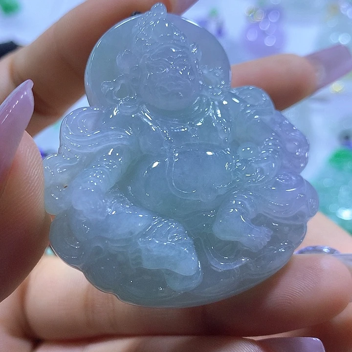 翡翠未镶嵌颈饰天然翡翠A货吊坠