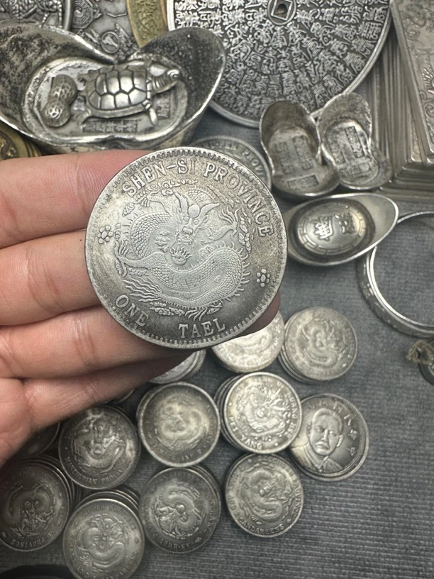 复古家居 龙5 到手十枚多样性发货工艺品摆件