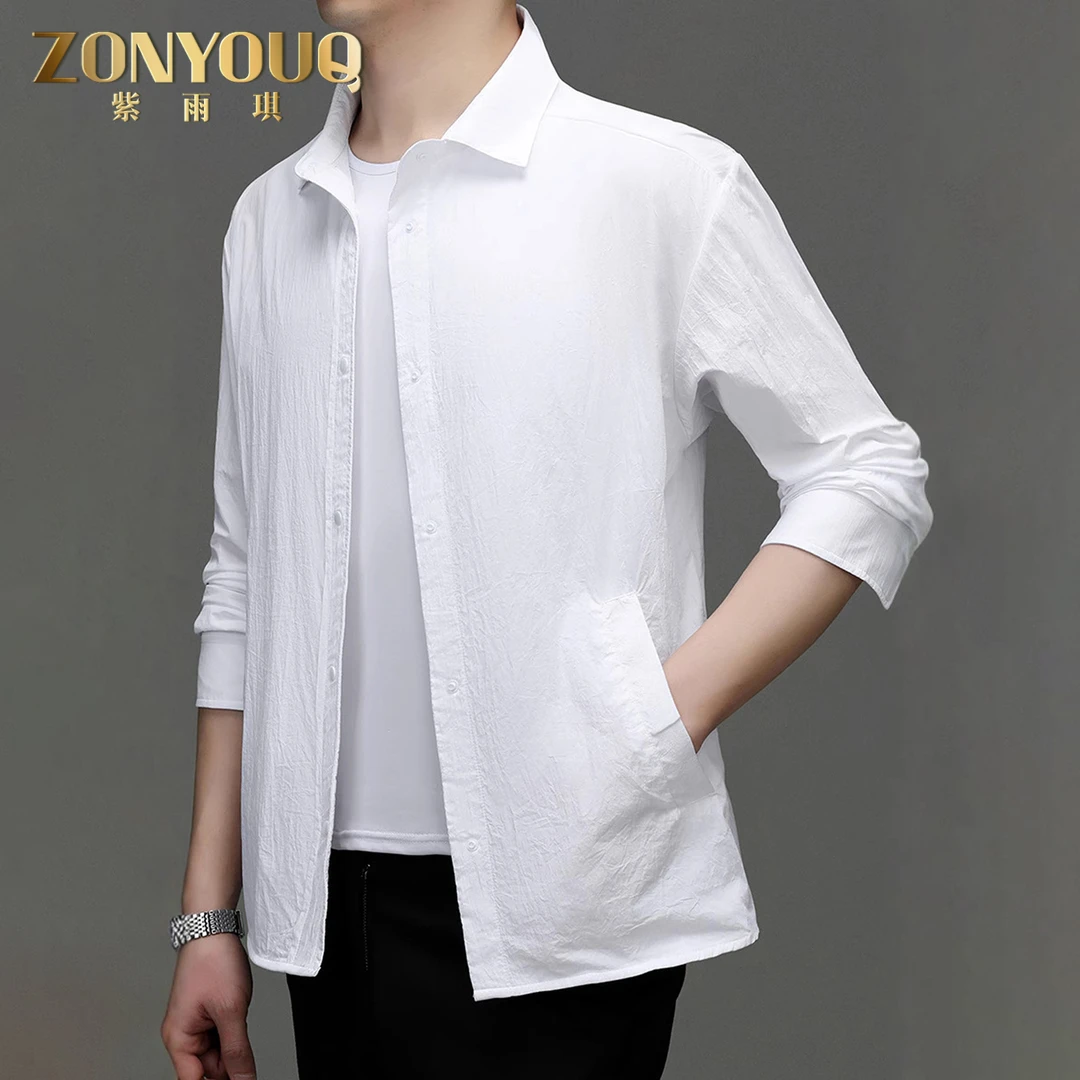 ZONYOUQ轻薄防晒衣男士夏季透气防晒皮肤衣休闲夹克高级感外套