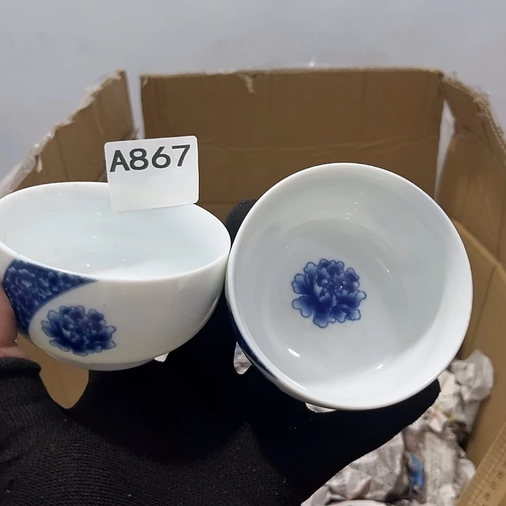瓷片茶摆件工艺品摆件666