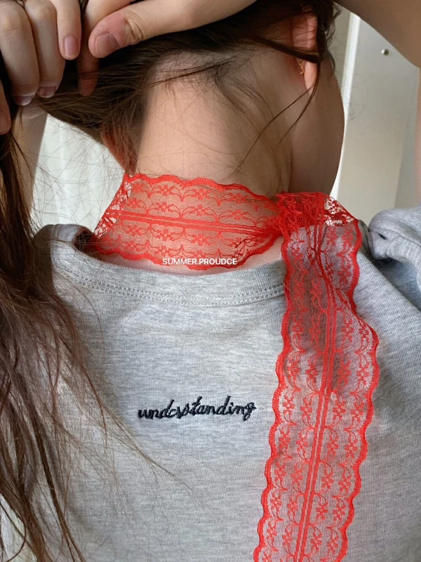 【dd】线下试穿全入的抗起球棉好版型韩代刺绣t