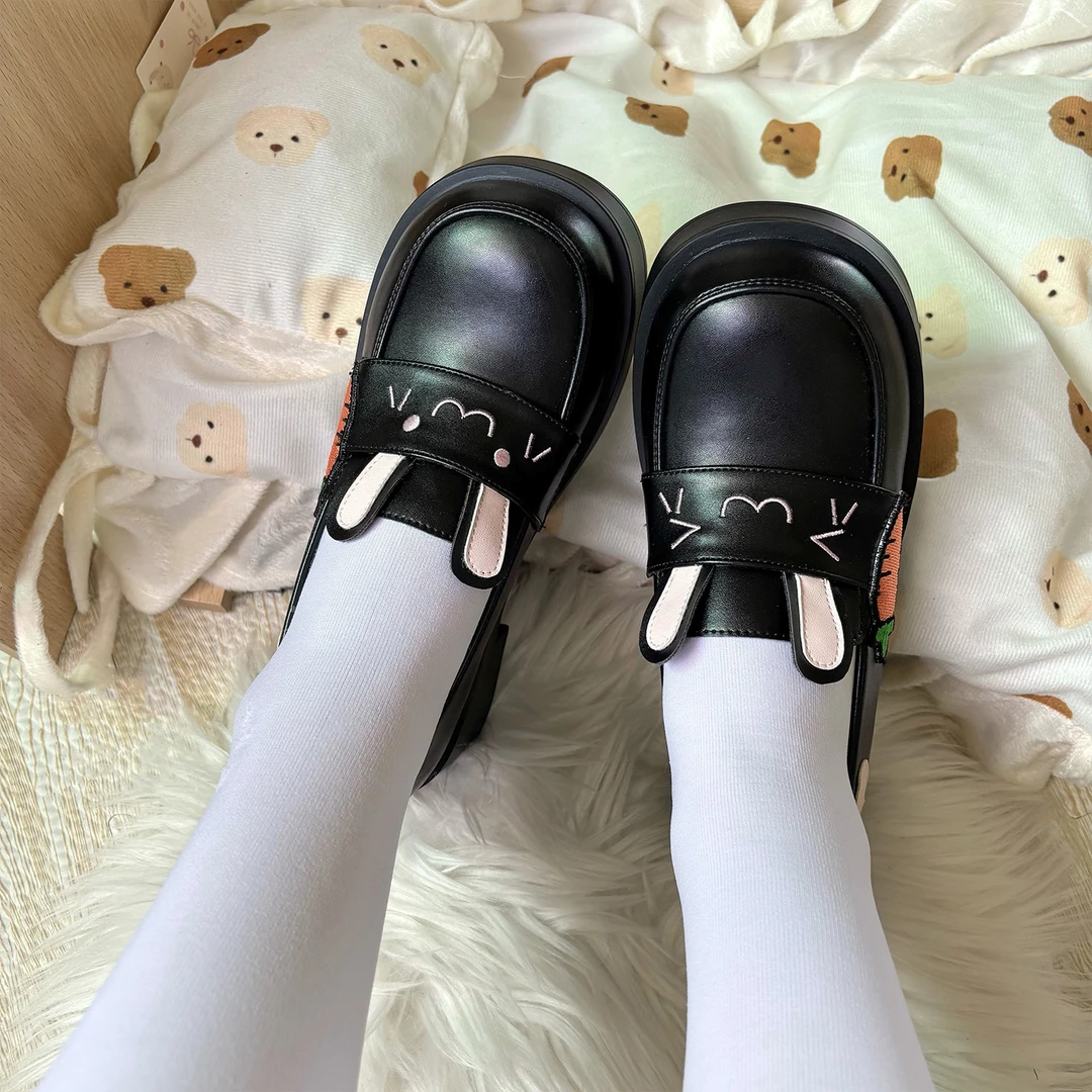 【小兔几】糯米兔兔Lolita原创基础jk制服鞋可爱日常百搭浅口单鞋