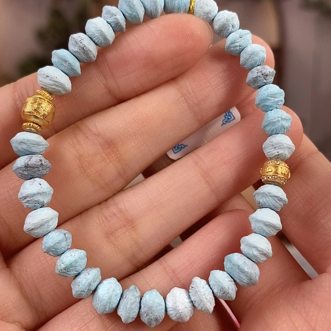 绿松石银S925镀金镶嵌珠宝奇石