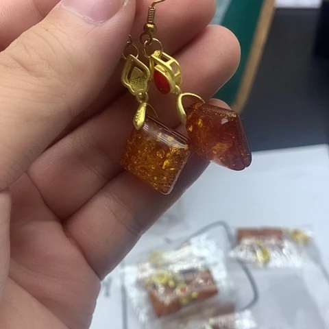 琥珀颈饰未镶嵌Z21