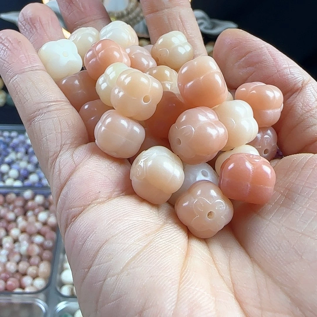 菩提根/象牙果手串卡12粉色柿子22颗