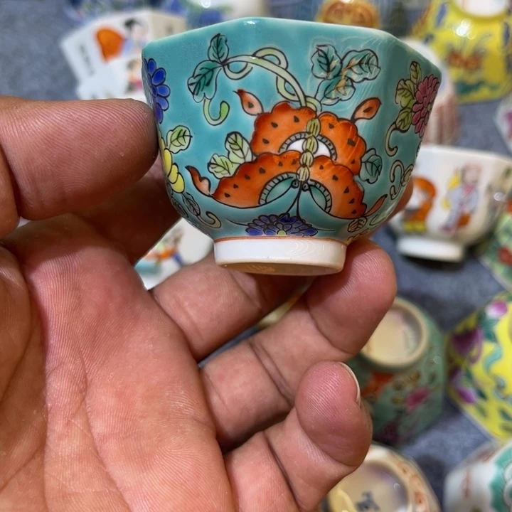 纯手绘精品盖碗杯