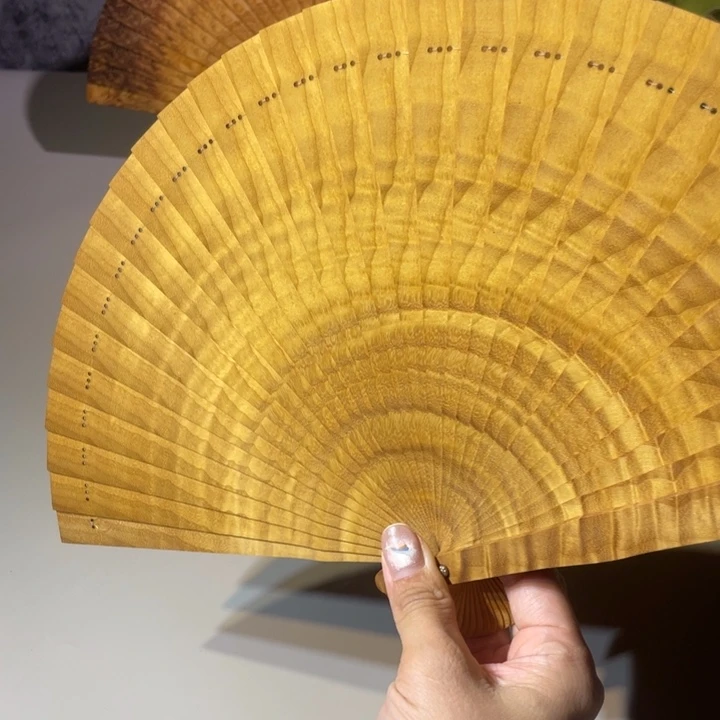 金丝楠金丝楠折扇22微瑕