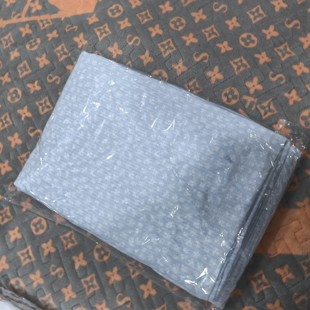 小竹棉被罩（蓝色点点花丛）2米✕2.3米